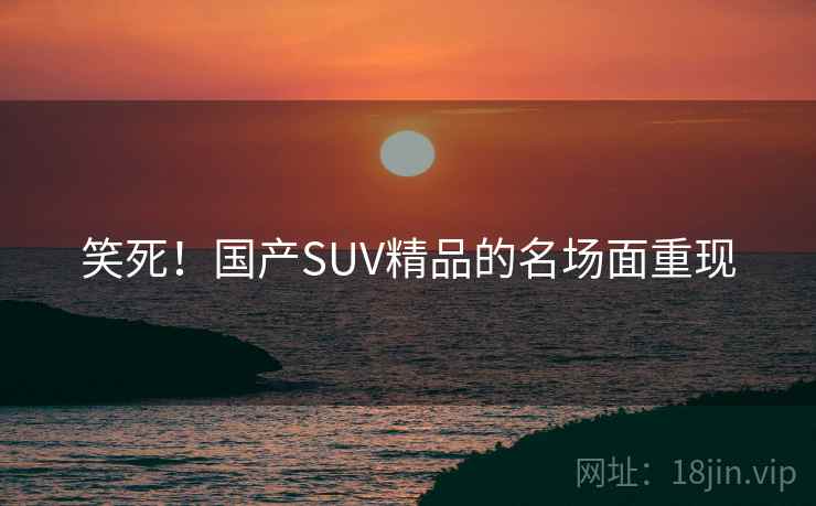 笑死!国产SUV精品的名场面重现 笑死!国产SUV精品的名场面重现